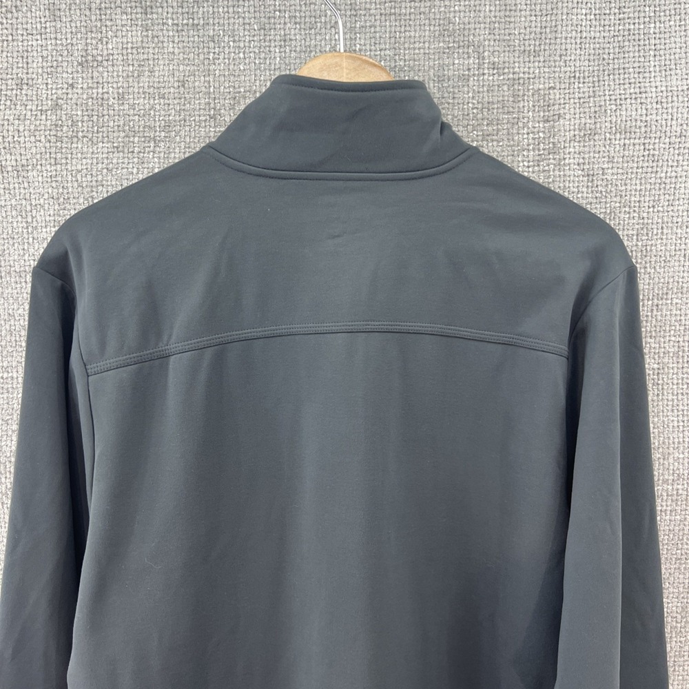 Champion Performance 1/4 Zip Fleece Men's Med Gray Logo Moisture Wicking NEW! - Picture 4 of 14